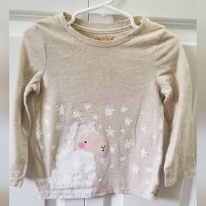Cat & Jack 3T Tan Long-Sleeved Shirt